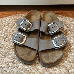 Birkenstocks Arizona Big Buckle Slide.